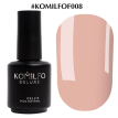 Гель-лак Komilfo French Collection №F008 (світлий пастельно-рожевий, для френча), 15 мл