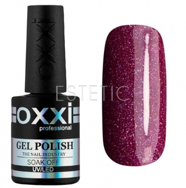 Гель-лак OXXI Professional №090 (темно-рожевий, з блискітками), 10мл