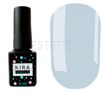 Гель-лак Kira Nails №132 (нежно-голубой, эмаль), 6 мл