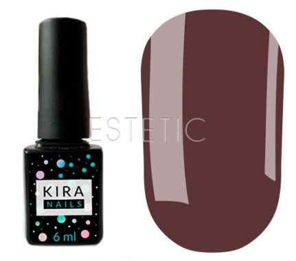 Гель-лак Kira Nails №150 (красно-коричневый, эмаль), 6 мл