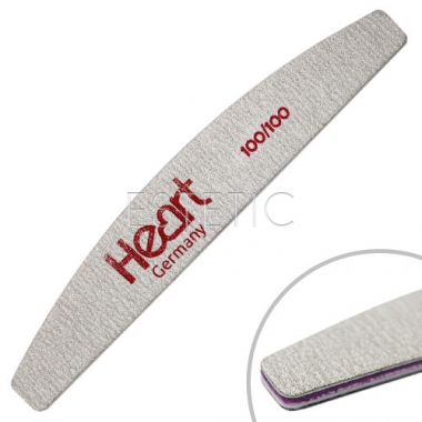 Heart Пилка для ногтей Half 100/100, серая