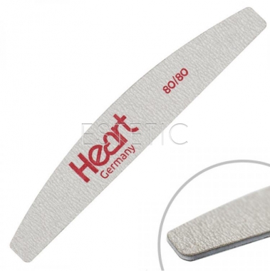 Heart Пилка для нігтів Half TITAN   80/80, сіра
