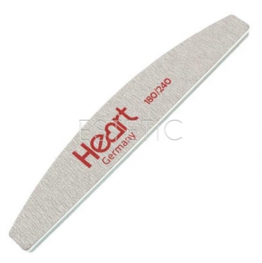 Heart Пилка-баф для нігтів Half 180/240, напівколо