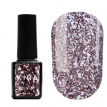 Гель-лак Kira Nails Shine Bright №SB004 (темне срібло з дрібними червоними блискітками), 6 мл