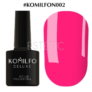 Гель-лак Komilfo DeLuxe Series №N002 (ярко-розовый, неоновый), 8 мл