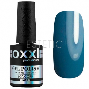 Гель-лак OXXI Professional №062 (приглушенный серо-синий, эмаль), 10мл