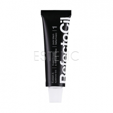 RefectoCil Eyelash&Eyebrow Tint №1 Pure Black - Фарба для брів та вій (чорний), 15 мл