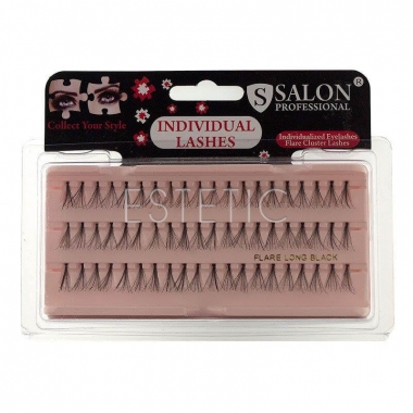 Salon Professional Вії пучкові LONG (довгі), чорні