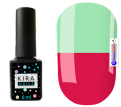 Гель-лак Kira Nails Termo №T14 (приглушенная темная фуксия, при нагревании бледно-зеленый), 6 мл