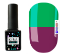 Гель-лак Kira Nails Termo №T18 (приглушенный баклажановый, при нагревании яркий зеленый), 6 мл