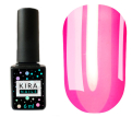 Гель-лак Kira Nails "Vitrage" №V12 (рожевий неон, вітражний), 6 мл
