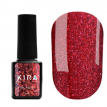 Гель-лак Kira Nails "24 Karat" №008 (бордово-червоний, блискітки), 6 мл