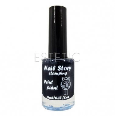 Nail Story Лак для стемпинга (черный), 11 мл
