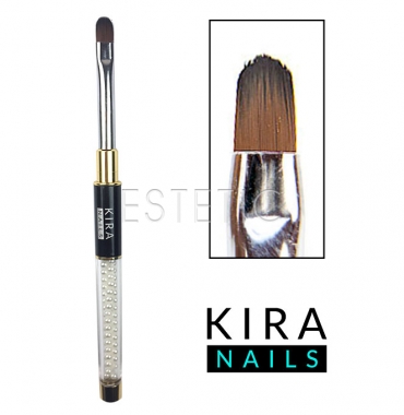 Kira Nails Пензлик для гелю Gel oval 8 (Nylon)