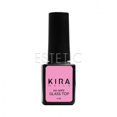 Kira Nails No Wipe Glass Top Закріплювач для гель-лаку без липкого шару, 6 мл