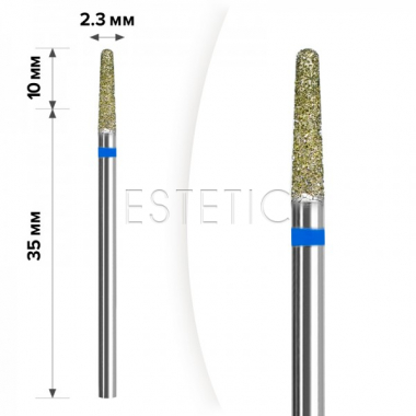 mART Насадка алмазная М-09 Конус Blue 2,3*10 мм (средняя)
