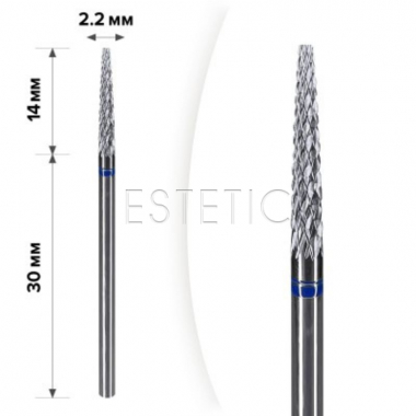 mART Насадка твердосплавна М-106 Ігла Blue 2/2x14мм, середня