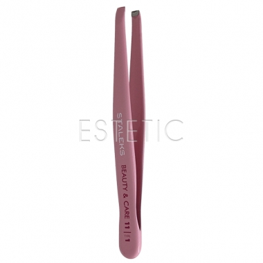 STALEKS Пинцет TBC-11/1 для бровей BEAUTY&CARE 11 TYPE 1 (широкие прямые кромки)