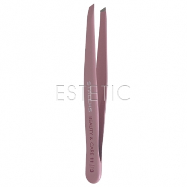 STALEKS Пинцет TBC-11/3 для бровей BEAUTY&CARE 11 TYPE 3 (широкие скошенные кромки)
