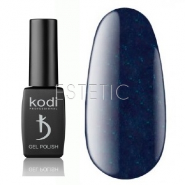 Гель-лак Kodi Professional № AQ100 (темно-синий с зеленым шиммером), 8 мл