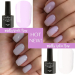 Фото 3 - Komilfo Milky Violet Base - камуфлююча база для гель-лаку (молочно-бузковий), 15 мл