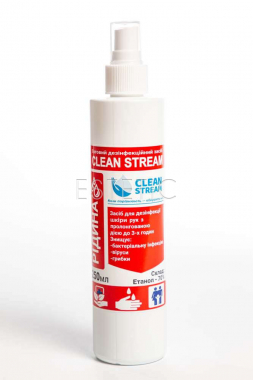 Clean Stream Жидкость для дезинфекции рук и поверхностей с распылителем, 250 мл