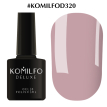 Гель-лак Komilfo Deluxe Series №D320 Deauville mauve (лавандовый, эмаль), 8 мл