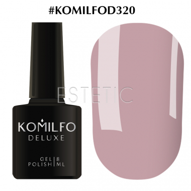 Гель-лак Komilfo Deluxe Series №D320 Deauville mauve (лавандовый, эмаль), 8 мл