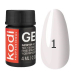 Фото 2 - Kodi Professional Gel Paint №01 - гель-фарба (білий), 4 мл