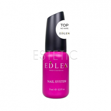 Edlen Professional Rubber Top No Wipe - Закрепитель для гель-лака без липкого слоя, 17 мл