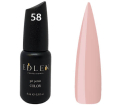 Гель-лак Edlen Professional №058 (попелясто-рожевий, емаль), 9 мл