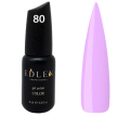 Гель-лак Edlen Professional №080 (пастельно-ліловий, емаль), 9 мл