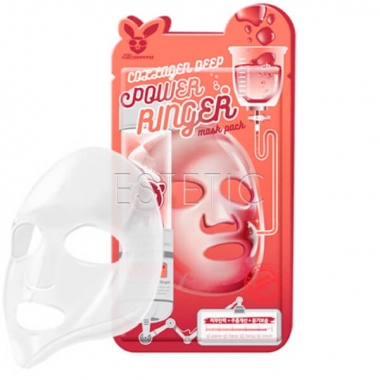 Elizavecca Collagen Deep Power Ringer Mask Pack - Тканинна маска для обличчя з колагеном, 23 мл