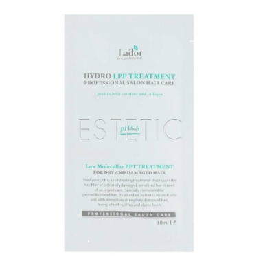 La’dor Eco Hydro LPP Treatment - Экстра-восстанавливающая маска для поврежденных волос (сашетка), 10 мл