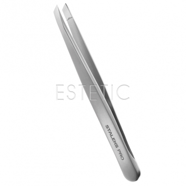 STALEKS PRO Пінцет TE-10/3 для брів EXPERT 10 TYPE 3 (широкі скошені кромки)