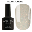 Гель-лак Komilfo Moon Crush №002 (оранжево-зеленые блестки, прозрачный), 8 мл