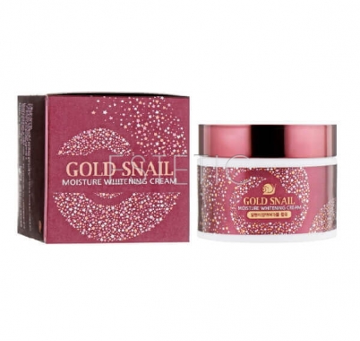 Enough Gold Snail Moisture Whitening Cream Увлажняющий крем для лица с муцином улитки, 50 г