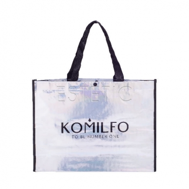 Komilfo Сумка 39*29*10 см (серебро голограмма)