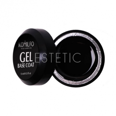 Komilfo Gel Base Coat - Основа-коректор для гель-лаку, 15 мл (шайба, без пензлика)