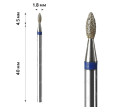 mART Насадка алмазна М-040 Олива Blue 1,8*4,5 мм (середня)