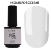 Komilfo Bottle Gel Clear - жидкий гель в бутылке ,15 мл, с кисточкой