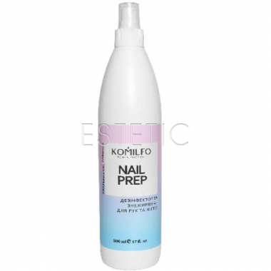 Komilfo Nail Prep - Дезинфектор и обезжириватель для ногтей, 500 мл