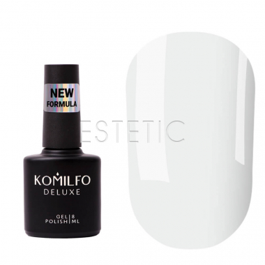 Komilfo Milky White Intense Base - камуфлююча база для гель-лаку (інтенсивно молочно-біла),  8 мл
