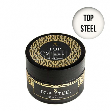 F.O.X Top Steel - Закріплювач для гель-лаку підвищеної міцності без липкого шару, 30 мл (банка)