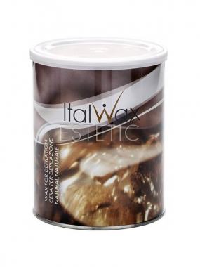 Воск в банке Italwax теплый, Натуральный, 800 мл 