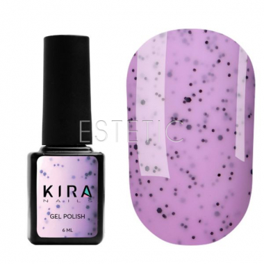 Kira Nails Гель-лак Чиа Пудинг №006 Черника (с вкраплениями), 6 мл
