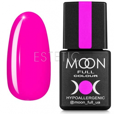 Гель-лак MOON FULL Color Gel Polish №121 (глубокий ярко-розовый, эмаль), 8 мл