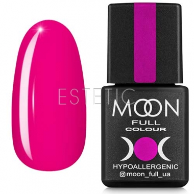 Гель-лак MOON FULL Color Gel Polish №123 (рожевий амарантовий, емаль), 8 мл