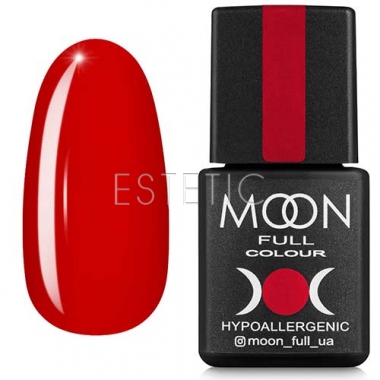 Гель-лак MOON FULL Color Gel Polish №136 (огненно-красный, эмаль), 8 мл