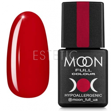Гель-лак MOON FULL Color Gel Polish №138 (клубнично-красный, эмаль), 8 мл